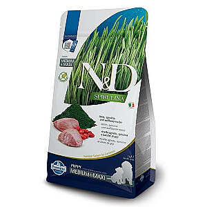 FARMINA N&D Spirulina Lamb Puppy MED/MAXI - sausā barība suņiem - 2 kg