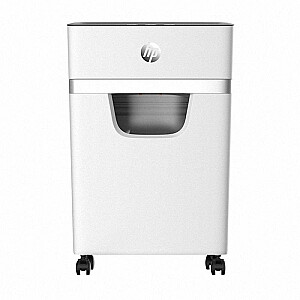 Шредер HP ONESHRED 10MC, микрорезка, P-5, 10 карт, 20л, светло-серый