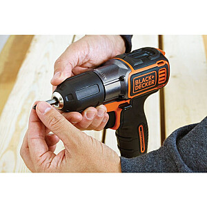 Black & Decker ASD18K Keyless melns, oranžs