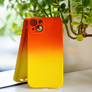 Fusion Neogradient case 1 силиконовый чехол для Apple iPhone 13 оранжевый - желтый