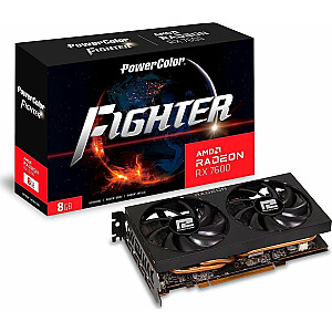 Videokarte Power Color Radeon RX 7600 Fighter 8 GB GDDR6 (RX 7600 8G-F)