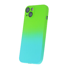 Fusion Neogradient case 3 силиконовый чехол для Apple iPhone 12 зеленый голубой