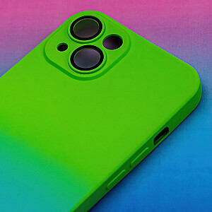Fusion Neogradient case 3 силиконовый чехол для Apple iPhone 12 зеленый голубой