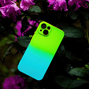 Fusion Neogradient 3 case silikona aizsargapvalks Apple iPhone 7 | 8 | SE 2020 | 2022 zaļš zils