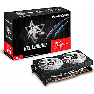 Видеокарта Power Color Radeon RX 7600 Hellhound 8 ГБ GDDR6 (RX 7600 8G-L/OC)