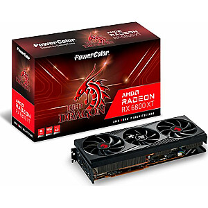 Видеокарта Power Color Radeon RX 6800 XT Red Dragon OC 16 ГБ GDDR6 (AXRX 6800XT 16GBD6-3DHR/OC)