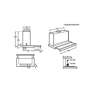 Electrolux LFP616X Серый 600 м³/ч