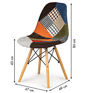 4 ModernHome Patchwork krēslu komplekts
