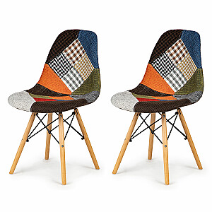 Набор из 4 лоскутных стульев ModernHome