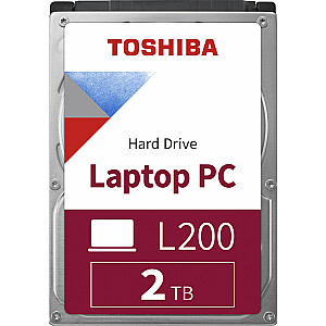Disks Toshiba L200 2 TB 2,5 collu SATA III (HDWL120UZSVA)