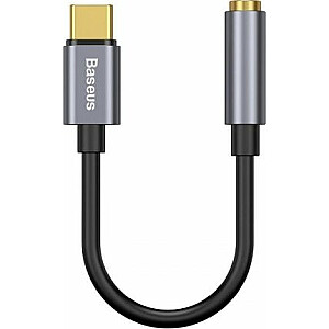 Adapteris USB Baseus L54 USB-C — 3,5 mm Szary ligzda (CATL54-0G)