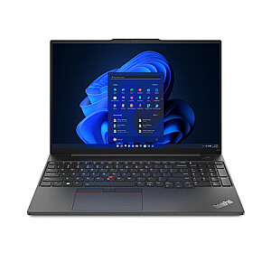 Ноутбук Lenovo ThinkPad   E16 (Gen 1) Black, 16 ", IPS, WUXGA, 1920 x 1200, Anti-glare, Intel Core i5,  i5-1335U, 16 GB, DDR4-3200, SSD 256 GB, Intel Iris Xe Graphics, No Optical drive, Windows 11 Pro, 802.11ax, Bluetooth version 5.1, Keyboard language Engl