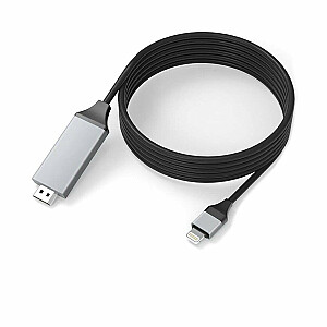 Roger Кабель Lightning на HDMI (HDTV) / 2м / Серый