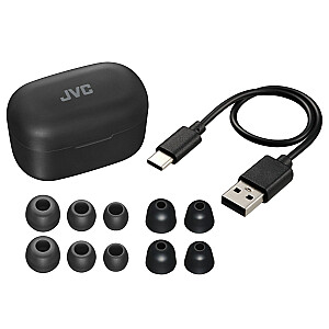 JVC austiņas HA-A25T True Wireless Stereo (TWS) Austiņas Zvans/Mūzika Bluetooth Melns