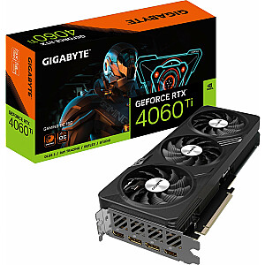 Videokarte Gigabyte GeForce RTX 4060 Ti Gaming OC 16GB GDDR6 (GV-N406TGAMING OC-16GD)
