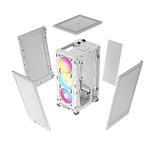 Corsair 2000D RGB Airflow Small Form Factor (SFF) Balts