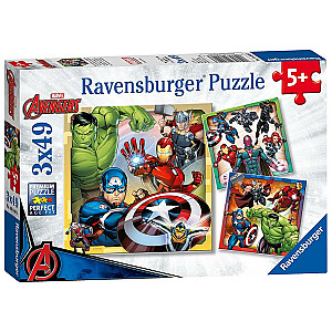 Пазл RAVENSBURGER Marvel Avengers 3x49p, 08040