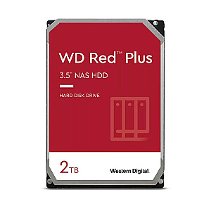 Жесткий диск WD Red Plus 2 ТБ 3,5 дюйма SATA WD20EFPX