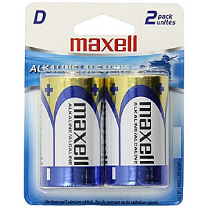 Mājsaimniecības akumulators Maxell 161170 Vienreizējās lietošanas akumulators D Alkaline