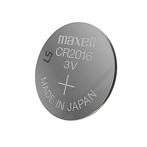Бытовая батарея Maxell 18586100 Одноразовая батарея CR2016 Цинк-марганцевый диоксид (Zn/MnO2)