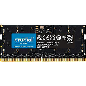 Память для ноутбука Crucial SODIMM, DDR5, 16GB, 5600MHz, CL46 (CT16G56C46S5)