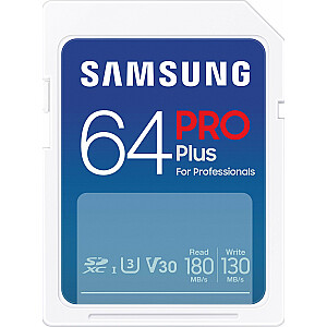Карта Samsung PRO Plus SDXC 64GB U3 V30 (MB-SD64S/EU)