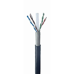 Наружный кабель Gembird UPC-6004-SO-OUT CAT6 UTP LAN, одножильный, 305 м, черный