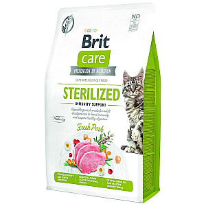 Brit Care Cat bez graudiem sterilizēta imunitāte 7kg