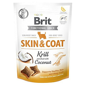 BRIT Functional Snack Skin&Coat Krils - Kārumi suņiem - 150g