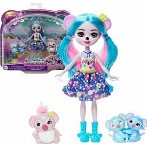 Mattel Enchantimals Семейная кукла коала + фигурки (HNT61)