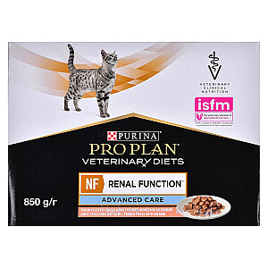 PURINA NF Renal Function Feline Salmon - mitrā barība kaķiem - 10x85g