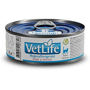FARMINA Vet Life Hypoallergenic Pork & Potato - влажный корм для кошек - 85 г