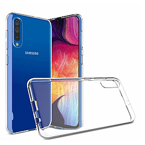 Fusion Ultra Back Case 0.3 mm Izturīgs Silikona Aizsargapvalks Priekš Samsung A705 Galaxy A70 Caurspīdīgs