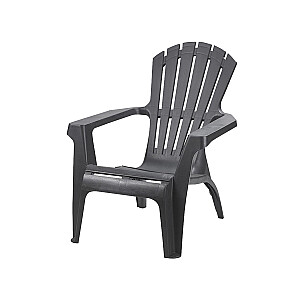 Krēsls plastmasas Dolomati antracīts