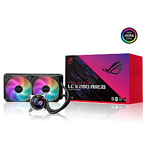 ASUS ROG STRIX LC II 280 ARGB CPU universāls šķidruma dzesētājs 14cm melns 1gab