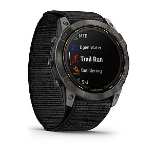 Sporta pulkstenis Garmin Enduro 2 Solar Black Carbon Grey DLC Ti Ultrafit Band