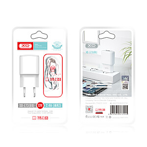 Зарядное устройство XO L73 | 12 Вт | 2,4 А + кабель USB-C 1 м белый