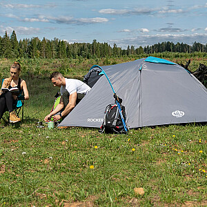 NILS CAMP ROCKER NC6013 Trīsvietīga kempinga telts