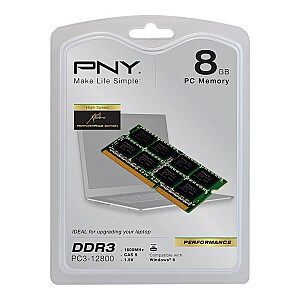 Модуль памяти PNY 8 ГБ DDR3 1600 МГц 1 x 8 ГБ
