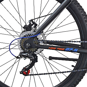 Мужской горный велосипед Stucchi 27.5 New Age Black/Orange матовый (Размер колеса: 27.5 Размер рамы: M)