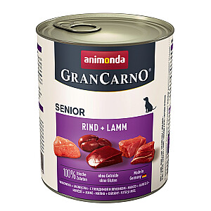 animonda GranCarno liellopu gaļa + jēra gaļa Liellopu gaļa, Jērs Senior 800 g