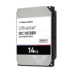 Western Digital Ultrastar DC HC550 servera cietais disks WUH721814ALE6L4 (14 TB; 3,5 collu SATA III)