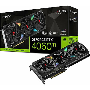 Video PNY GeForce RTX 4060Ti XLR8 Gaming Verto Epic-X RGB 8 in GDDR6 (VCG4060T8TFXXPB1)