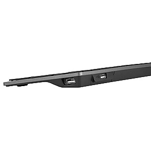 A4Tech FSTYLER FX60H tastatūra (neona) USB QWERTY melna, pelēka