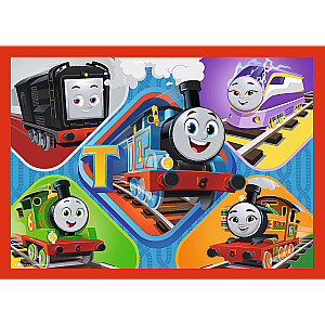 TREFL THOMAS & FRIENDS Pužļu komplekts 4 in 1 Tomass