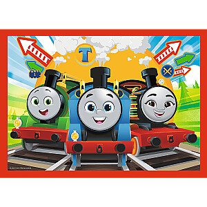 TREFL THOMAS & FRIENDS Pužļu komplekts 4 in 1 Tomass