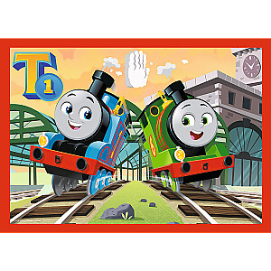 TREFL THOMAS & FRIENDS Pužļu komplekts 4 in 1 Tomass