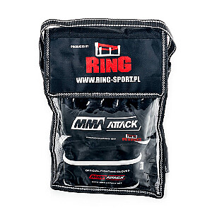 MMA cimdi Ring Attack (RR-99) XL, melni