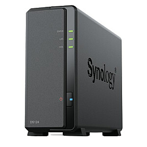 Synology DiskStation DS124 NAS/Storage Server Desktop Ethernet LAN Black RTD1619B