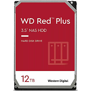 WD Red Plus 12TB 3,5 collu SATA III 6Gb/s servera disks (WD120EFBX)